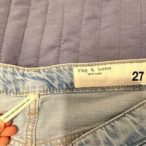 rag & bone mid-rise Logan wide leg size 27